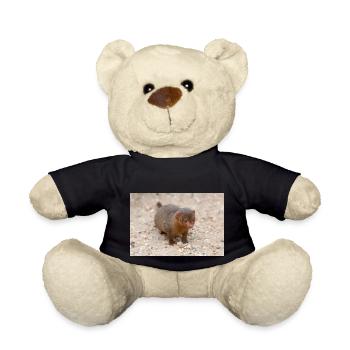 dwarf mongoose (in german Zwergmangusten) Helogale - Teddy Bear - black - Front