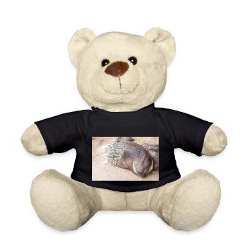 Porcupine als Porky (in german Stachelschwein) - Teddy Bear - black - Front