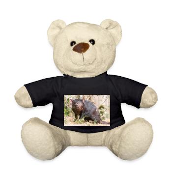 Tasmanian Devil (in german Beutelteufel) - Teddy Bear - black - Front