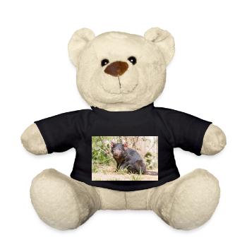 Tasmanian Devil (in german Beutelteufel) - Teddy Bear - black - Front