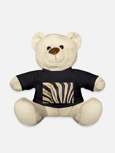 Zebra (auf Deutsch Zebra oder Zebras) Hippotigris - Teddy - Schwarz
