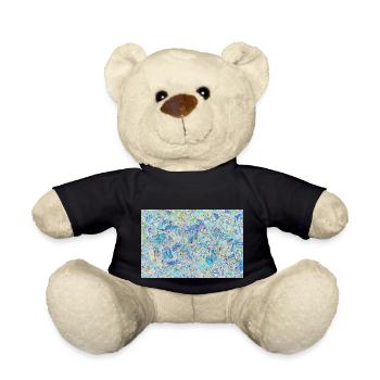 Buntes Farbmosaik - Teddy - Schwarz - Vorne