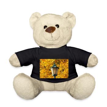Straßenlaterne im Herbst - Teddy - Schwarz - Vorne