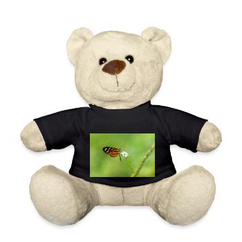 le papillon sur la fleur - Nounours - noir - Devant