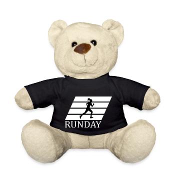 Biking Running Marathon Triathlon Bike - Teddy Bear - black - Front