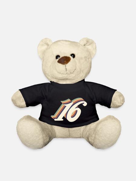 Vintage 16th Anniversary - Teddy - Schwarz