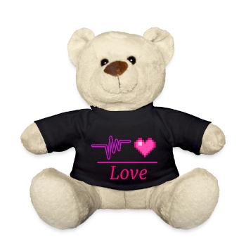 Love - Teddy Bear - black - Front