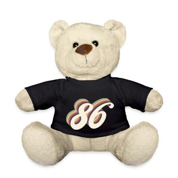 86th anniversary vintage - Teddy Bear - black - Front