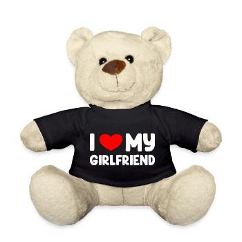 I Love My Girlfriend - Teddy - Schwarz - Vorne