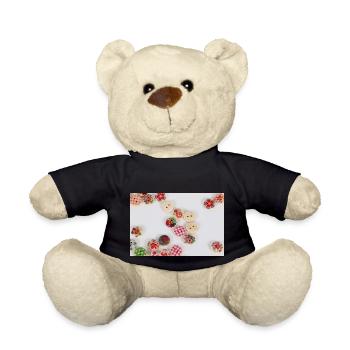 bunte Knöpfe - Teddy - Schwarz - Vorne