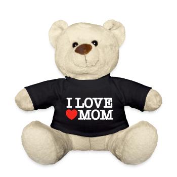 Ich liebe Mama (dunkel) - Teddy - Schwarz - Vorne