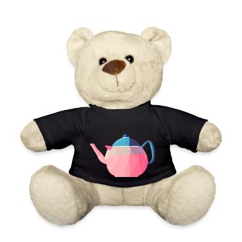 Tea Cup Tea Saying Tea Bag Gift Drink - Teddy Bear - black - Front