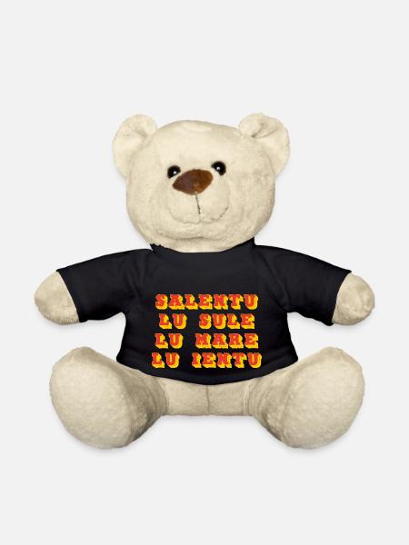 Salento lu sule lu mare lu ieuntu - Teddy Bear - black
