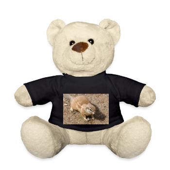 Afrikanisches Ziesel Borstenhörnchen Xerus - Teddy - Schwarz - Vorne