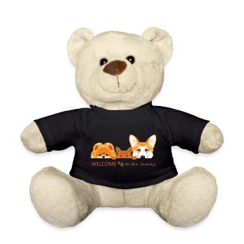 Welcome to the dog and cat family - Teddy Bear - black - Front