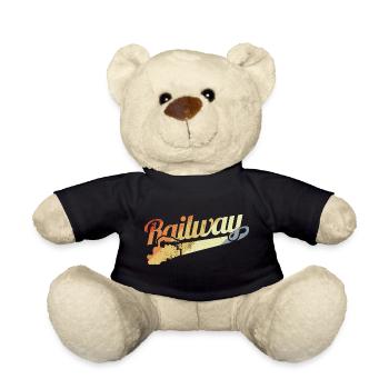 Eisenbahn Motivation - Teddy - Schwarz - Vorne