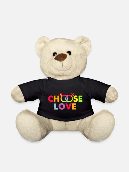 LGBT, Regenbogen, schwul - Teddy - Schwarz