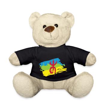 Z Imazighen (Drapeau Amazigh) - Nounours - noir - Devant