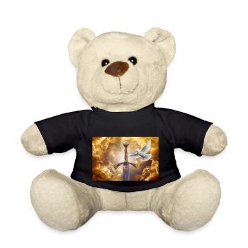 Szczerbiec mit einer Taube. - Teddy - Schwarz - Vorne