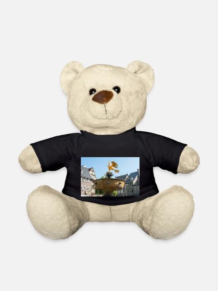 historischer Brunnenmarkt Goslar (Marktbrunnen) - Teddy - Schwarz