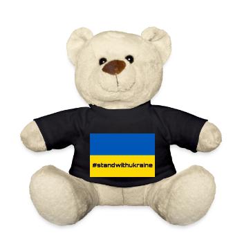 Stand with Ukraine! - Teddy - Schwarz - Vorne