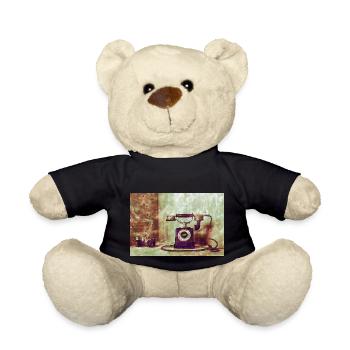 Telefon mit Kamera - Teddy - Schwarz - Vorne