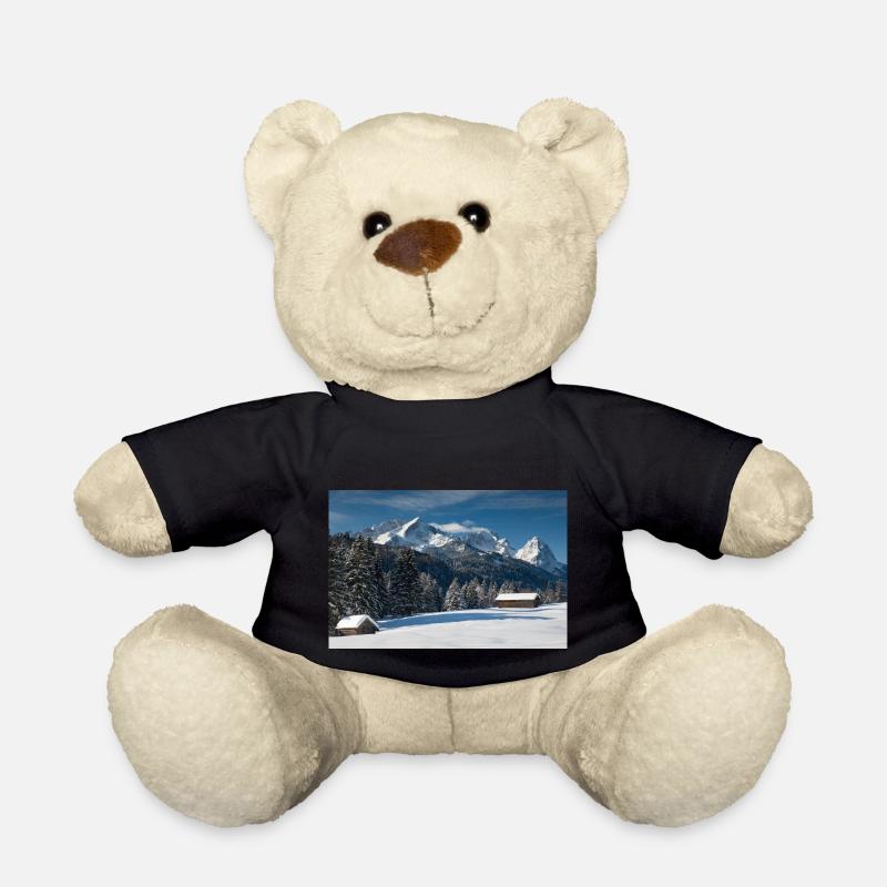 Winterstimmung mit Zugspitze - Teddy - Schwarz