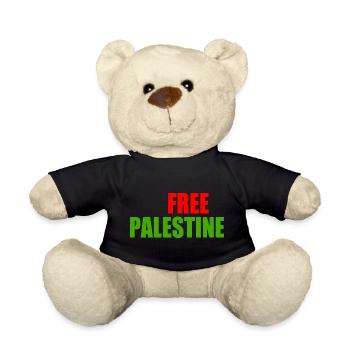 Free palestine - Nounours - noir - Devant