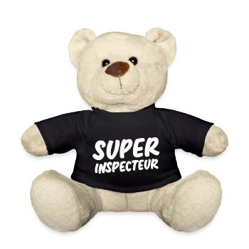 Super inspecteur - Nounours - noir - Devant