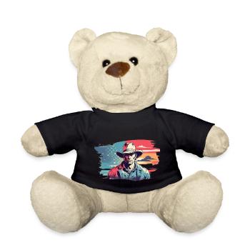 cow-boy vintage - Nounours - noir - Devant