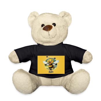 Jeu de mots expression ambiguë – HapBee (Abeille heureuse) - Nounours - noir - Devant