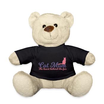 Maman chat - Nounours - noir - Devant