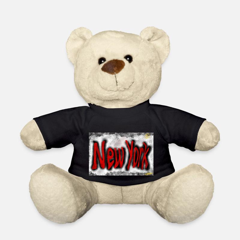 New Yorker Straßenkunst - Teddy - Schwarz