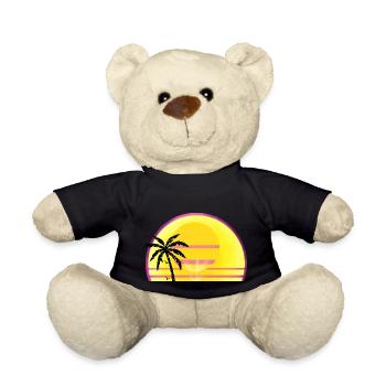 Sunny Summer Closed day - Teddy Bear - black - Front