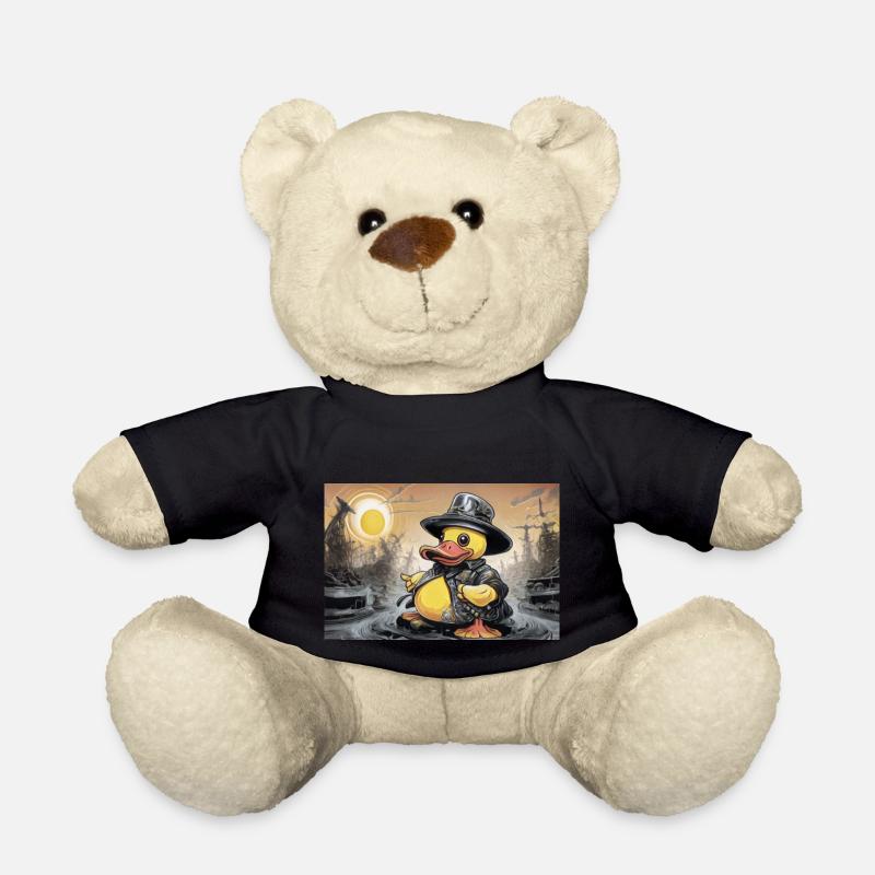Heavy Metal Badeente Bernd - Teddy - Schwarz