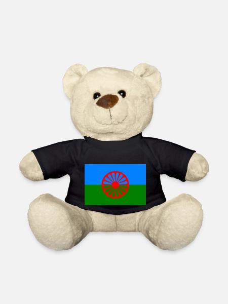 115552801 151272578 Roma-Flagge - Teddy - Schwarz