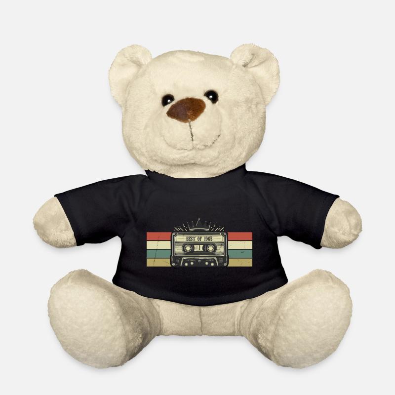 1965 Kassette - Geboren 1965 Geburtstagsgeschenk - Teddy - Schwarz