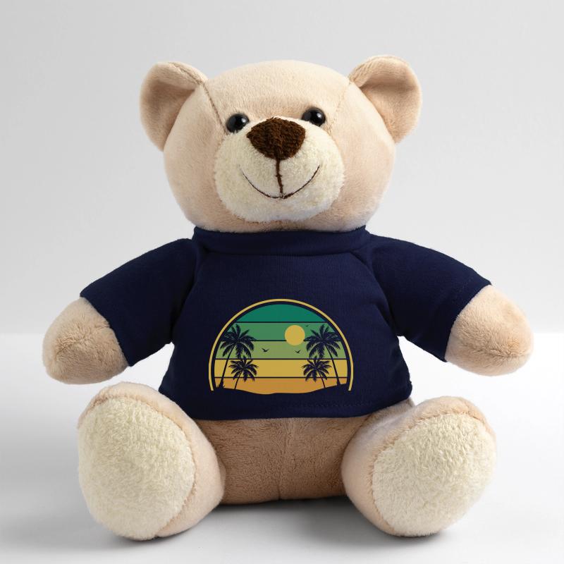 Retro Summer Sunset Teddy Bear