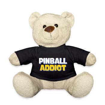 cooler Pinball Addict Schriftzug - Teddy - Schwarz - Vorne