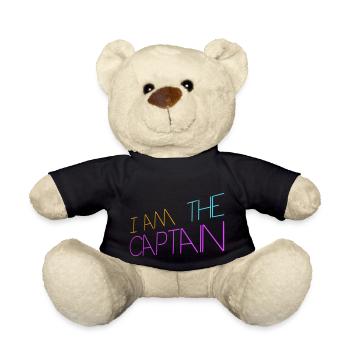 Je suis le capitaine marin disant texte citation logo - Nounours - noir - Devant