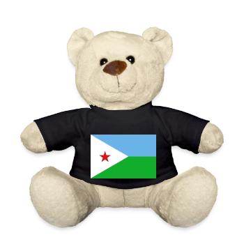 Djibouti - Teddy Bear - black - Front