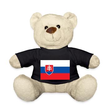 Slovakia - Teddy Bear - black - Front