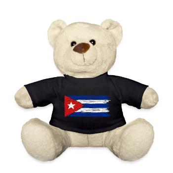 Cuba Flag - Teddy Bear - black - Front