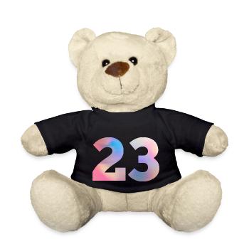 Numéro 23 coloré - Nounours - noir - Devant