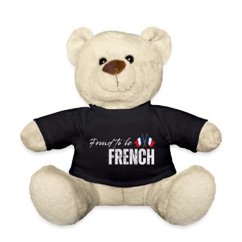 Stolzer Franzose, ich liebe Frankreich - Teddy - Schwarz - Vorne