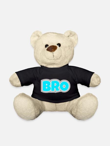 BRO - the statement for real friendship vibes. - Teddy Bear - black