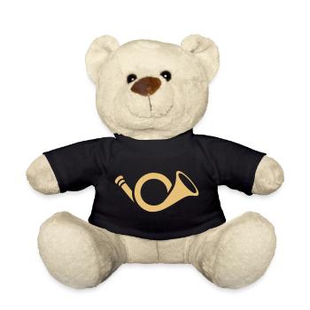 bugle - Teddy Bear - black - Front