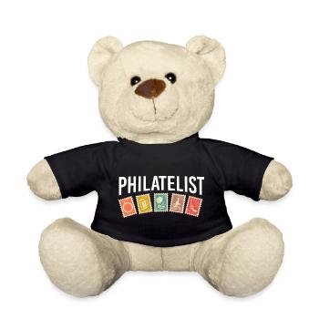 Stamp Collection Philatelist Stamps - Teddy Bear - black - Front