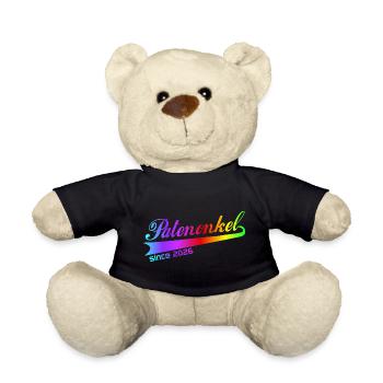 Patenonkel 2026, Patenonkel Hoodie, Tasche, Shirt - Teddy - Schwarz - Vorne