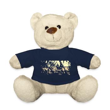 Background Abstract - Teddy Bear - french navy - Front
